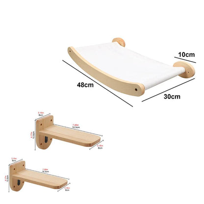 Corde d'escalade murale pour chat, 1 pièce, pédales en bois massif et corde en Sisal, entraînement des chatons, meulage des griffes, meubles d'intérieur pour chat - Animaleriex