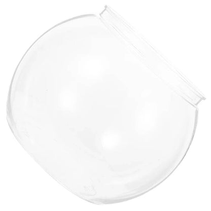 Bol à poisson rond transparent en plastique, Pot de réservoir pour Aquarium, Pot pour la neige, salon, table, Aquarium écologique - Animaleriex