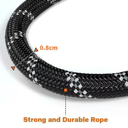 Laisse réfléchissante pour chien, corde de Traction, pour la sécurité des grands, petits et moyens chiens, poignée rembourrée confortable et Durable, accessoires pour animaux de compagnie - Animaleriex
