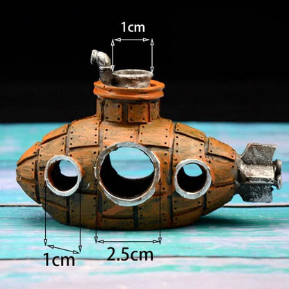 Ornements sous-marins en résine, abri pour poissons et crevettes, accessoires d'aménagement paysager pour Aquarium, décorations pour Aquarium - Animaleriex