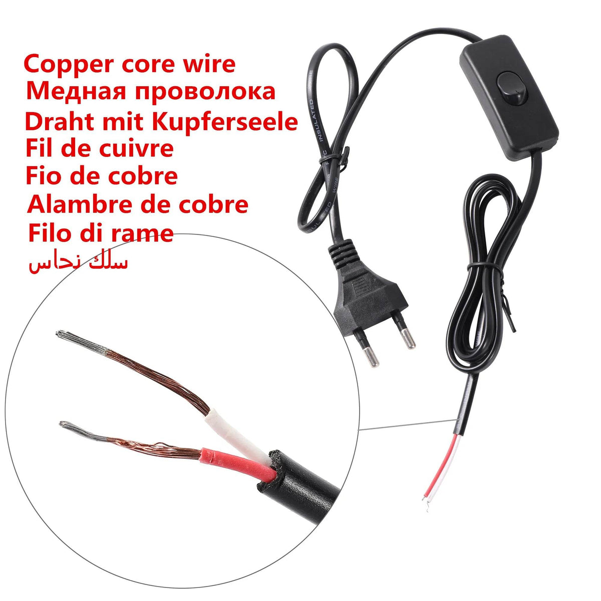 Support de lampe chauffante E27, lézard, tortue, animal de compagnie rampant, interrupteur de cordon d'alimentation, couveuse de poulet, porcelet, prise de lumière en spirale chauffante, 1 pièce - Animaleriex