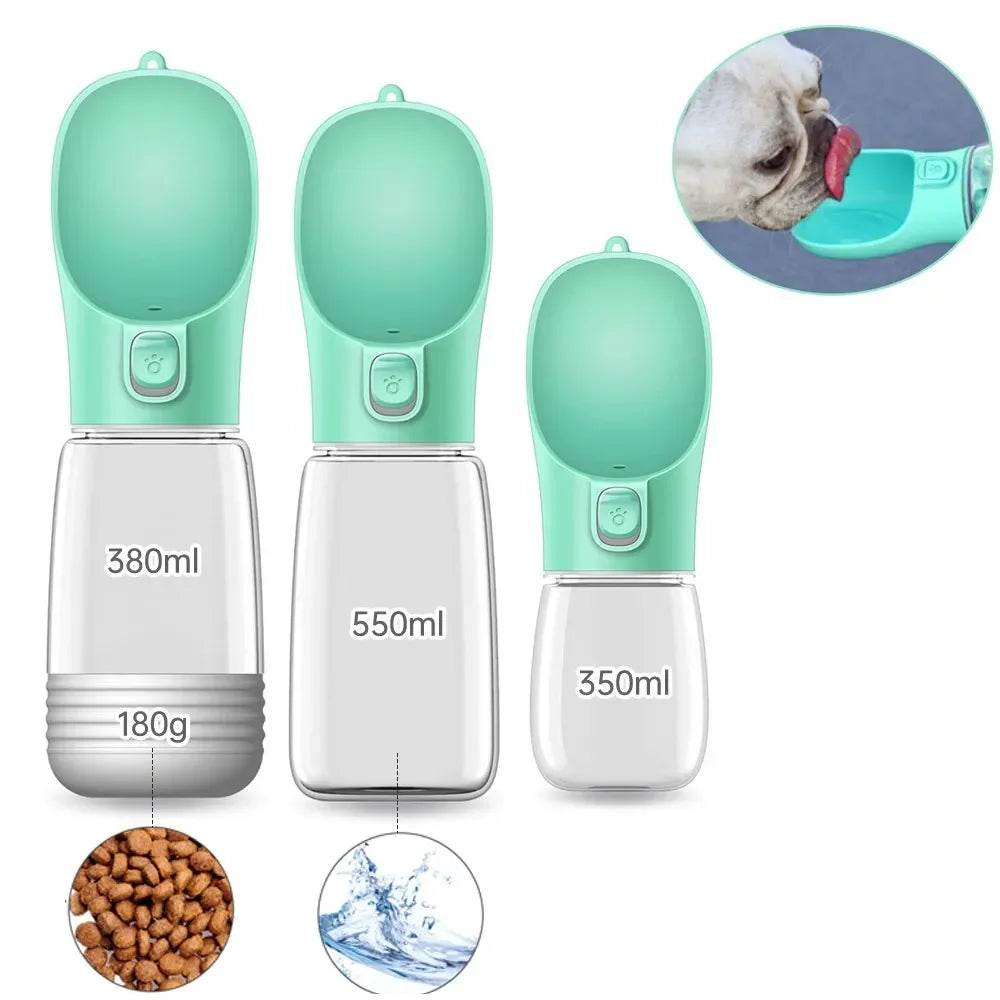 Bouteille d'eau Portable pour chien, récipient de nourriture et d'eau pour chien, bol d'alimentation pour animaux de compagnie, bols à boire de voyage en plein air, distributeur d'eau - Animaleriex
