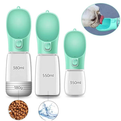 Bouteille d'eau Portable pour chien, récipient de nourriture et d'eau pour chien, bol d'alimentation pour animaux de compagnie, bols à boire de voyage en plein air, distributeur d'eau - Animaleriex
