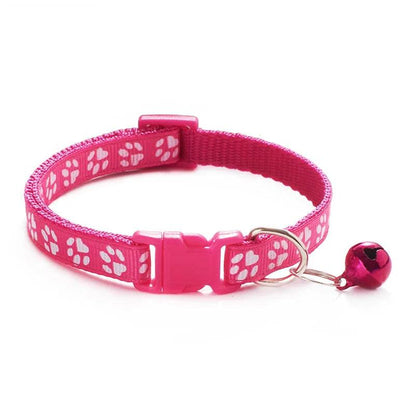 Collier pour animaux de compagnie à la mode, motif coloré, cloche mignonne, colliers réglables pour chats chaton, anneau DIY, accessoires pour animaux de compagnie - Animaleriex