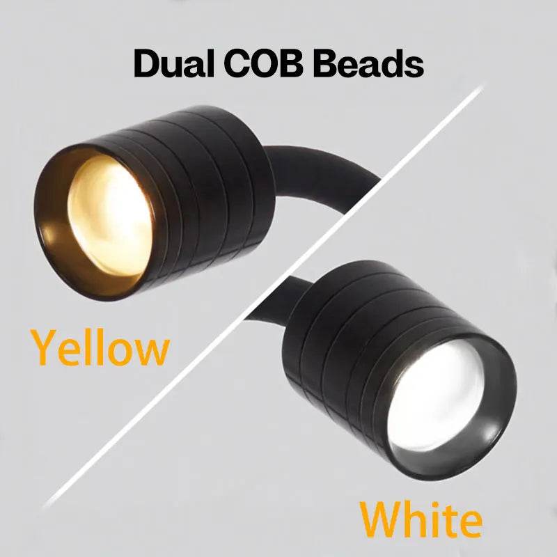 Lumière d'aquarium Mini projecteurs d'Amérique du Sud COB LED Créer un aquarium Écologie d'Amérique du Sud Lumière jaune et blanche 3W USB - Animaleriex