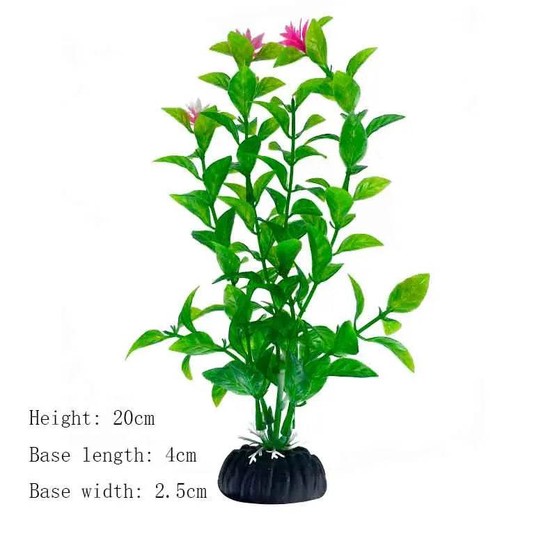 Plantes artificielles sous-marines en plastique pour Aquarium, faux arbuste aquatique, visualisation d'herbe verte, décoration de Simulation - Animaleriex