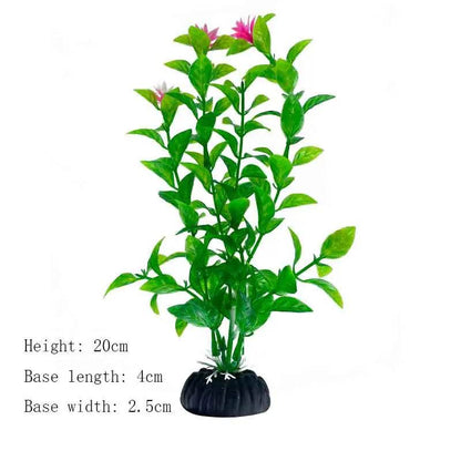 Plantes artificielles sous-marines en plastique pour Aquarium, faux arbuste aquatique, visualisation d'herbe verte, décoration de Simulation - Animaleriex