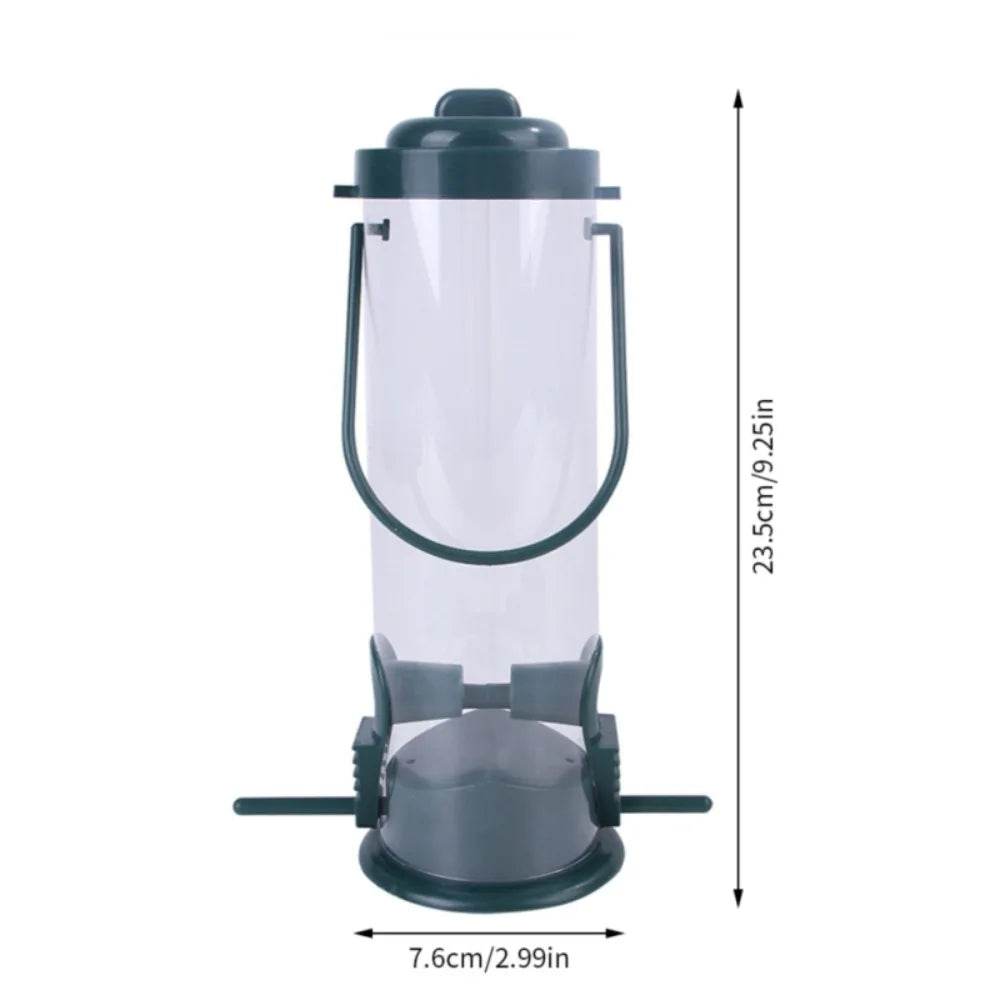 Mangeoire pour oiseaux à trous multiples outil d'alimentation automatique des pieds mangeoire pour oiseaux pour animaux de compagnie distributeur de nourriture pour animaux de compagnie suspendu en plein air pour animaux volants - Animaleriex
