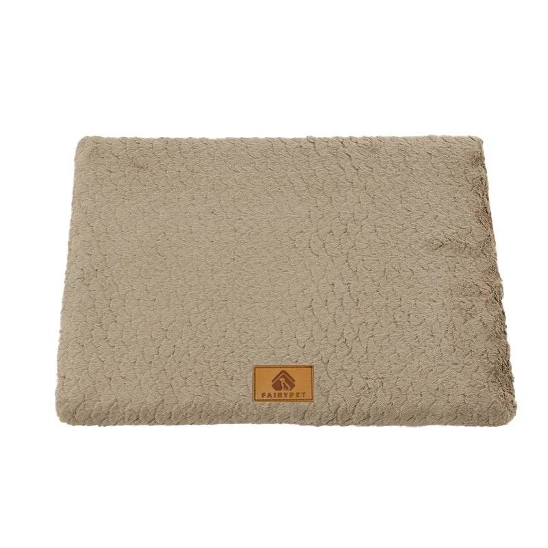 Lit pour animaux de compagnie en mousse à mémoire de forme, avec housse amovible en fausse fourrure lavable, lit orthopédique imperméable pour chien, caisse à fond antidérapant - Animaleriex