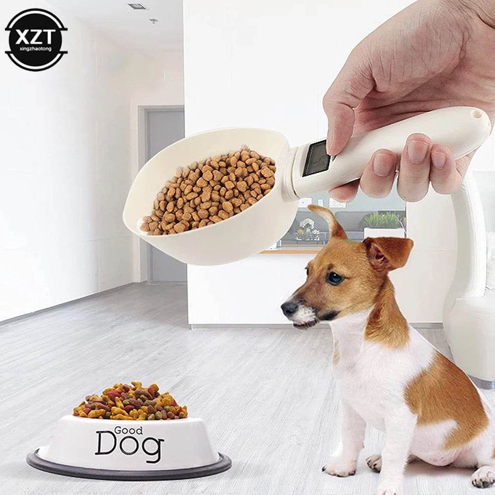 Balance alimentaire pour animaux de compagnie LCD, outil de pesage de précision électronique, cuillère à mesurer l'alimentation des chiens et des chats, balance de cuisine à affichage numérique - Animaleriex