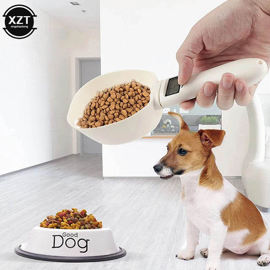 Balance alimentaire pour animaux de compagnie LCD, outil de pesage de précision électronique, cuillère à mesurer l'alimentation des chiens et des chats, balance de cuisine à affichage numérique - Animaleriex