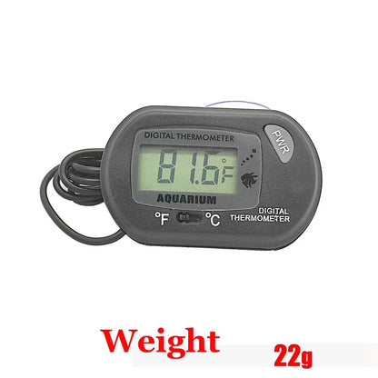 -50-70 ℃/-58-158 °F Mini affichage numérique électronique thermomètre pour aquarium boîte pour animaux de compagnie aquatique Reptile tortue thermomètre avec sonde - Animaleriex