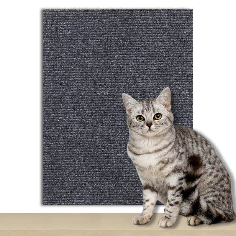 Tapis auto-adhésif pour chats, planche à gratter murale, anti-rayures pour chats, canapé, bricolage, planche à gratter pour chats, Protection des pattes, aiguisable, réglable - Animaleriex