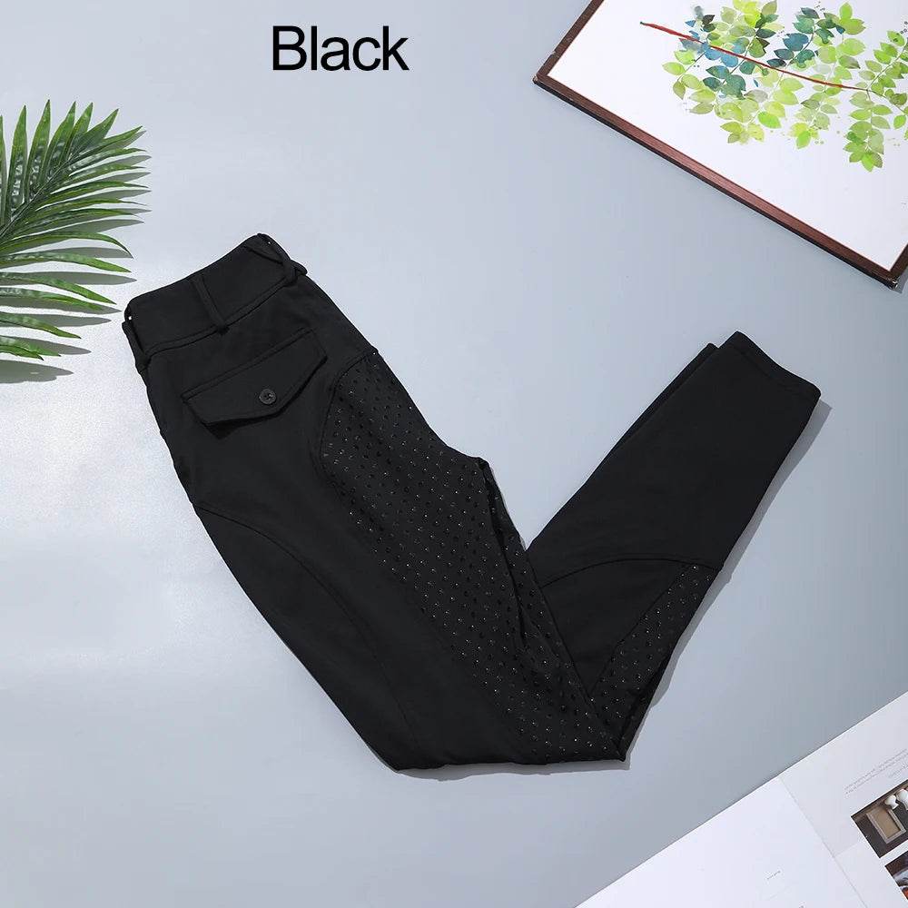 Pantalon d'équitation pour femmes, culotte à siège complet, collant d'école équestre, tenue de ville, équipement de chevalier, vêtements - Animaleriex