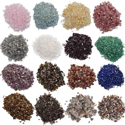 Pierres naturelles cristaux de gravier puce minerai de Quartz minéraux Reiki guérison Agates roulées spécimen maison Aquarium Aquarium décoration - Animaleriex