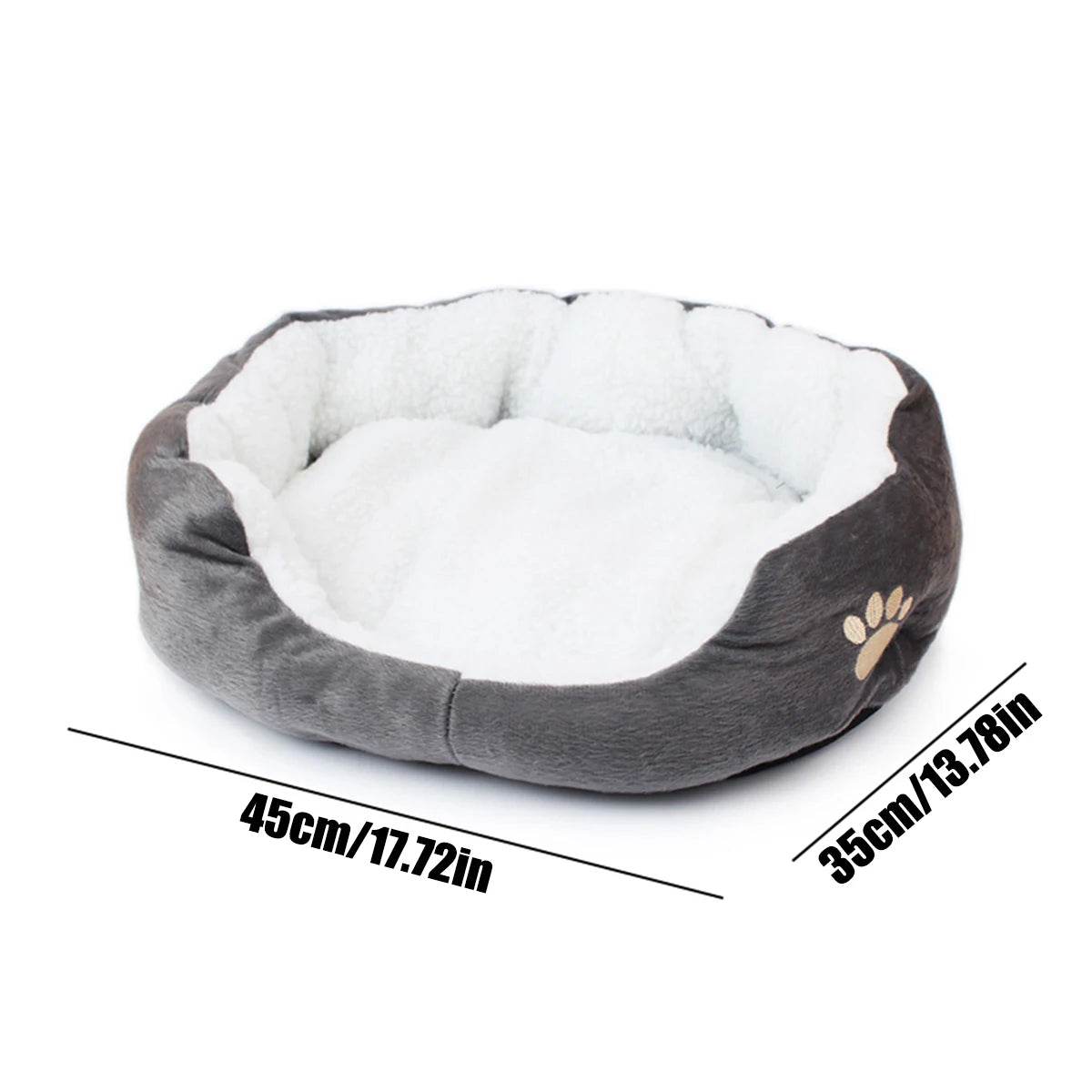 Canapé-lit pour animaux de compagnie, fournit de la chaleur pour petits chiens, matelas pour chat et chien, niche épaisse et lavable en peluche, fournitures pour animaux de compagnie - Animaleriex