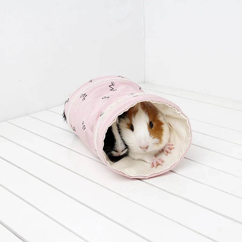 Tube Tunnel pour cochon d'inde, Chinchilla, hérissons, Rats hollandais, Hamsters, Cage, accessoires, Dragon barbu, petit Animal, jouet de lit pour animaux de compagnie - Animaleriex