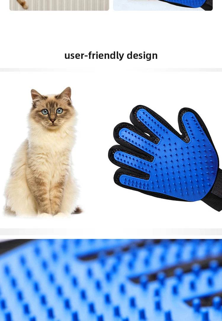 Gants en Silicone pour animaux de compagnie, épilation pour chien et chat, fournitures pour chat, peigne, brosse d'épilation, gants collants en caoutchouc - Animaleriex