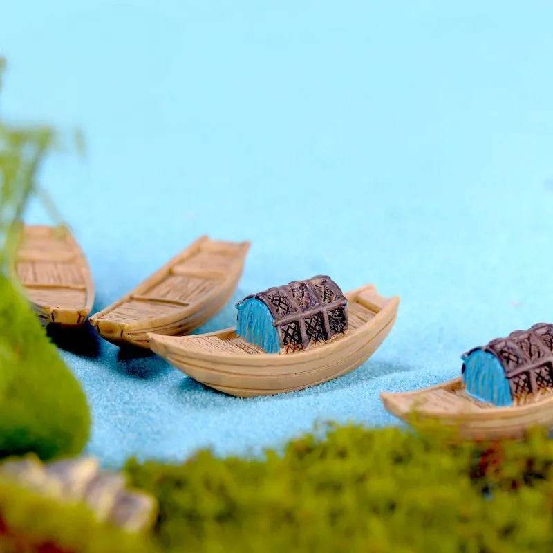 Accessoires de jardin féerique, puits d'eau de source miniatures, pont de bateau, ornement de Statue, Figurines de paysage, décor artisanal de jardin de maison - Animaleriex