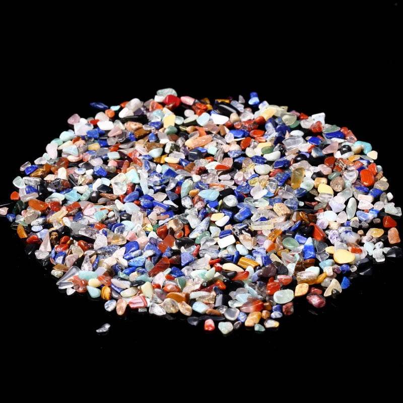 Pierres naturelles cristaux de gravier puce minerai de Quartz minéraux Reiki guérison Agates roulées spécimen maison Aquarium Aquarium décoration - Animaleriex