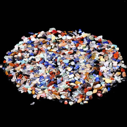 Pierres naturelles cristaux de gravier puce minerai de Quartz minéraux Reiki guérison Agates roulées spécimen maison Aquarium Aquarium décoration - Animaleriex