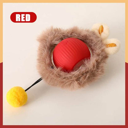 Jouets interactifs pour chat, balle à roulement rapide dans une pochette, jouet pour chaton, cache-cache, activé par le mouvement, pour l'intérieur - Animaleriex