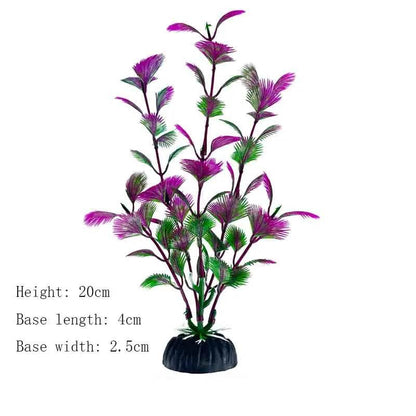 Plantes artificielles sous-marines en plastique pour Aquarium, faux arbuste aquatique, visualisation d'herbe verte, décoration de Simulation - Animaleriex