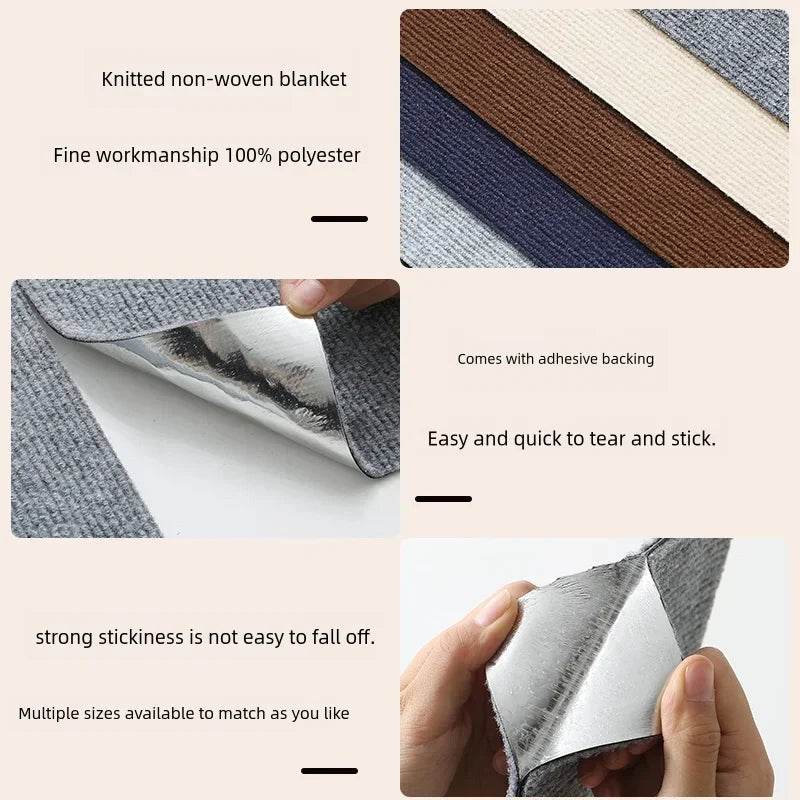 Tapis auto-adhésif pour chats, planche à gratter murale, anti-rayures pour chats, canapé, bricolage, planche à gratter pour chats, Protection des pattes, aiguisable, réglable - Animaleriex