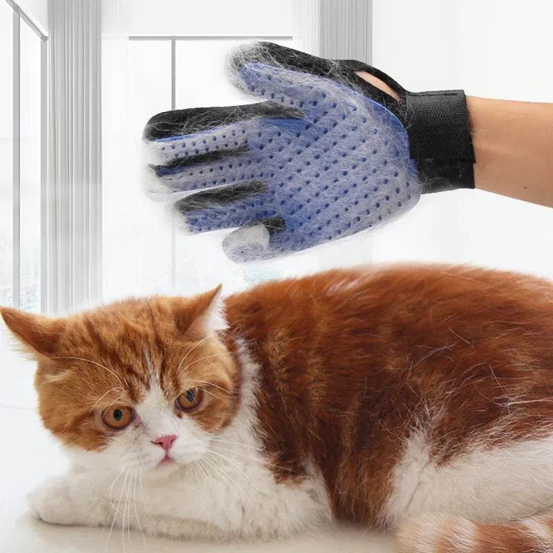 Gants en Silicone pour animaux de compagnie, épilation pour chien et chat, fournitures pour chat, peigne, brosse d'épilation, gants collants en caoutchouc - Animaleriex