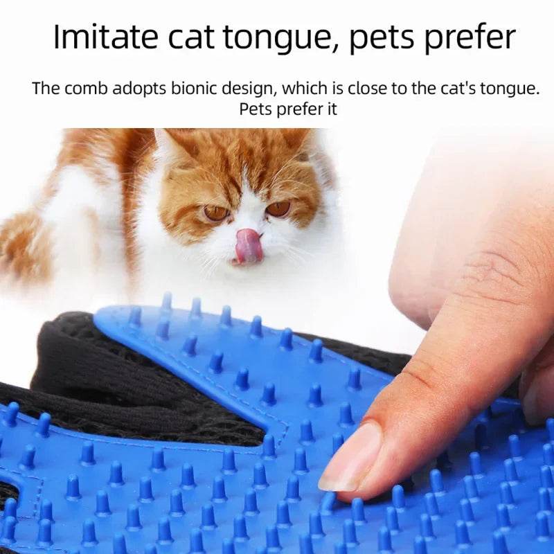 Gants en Silicone pour animaux de compagnie, épilation pour chien et chat, fournitures pour chat, peigne, brosse d'épilation, gants collants en caoutchouc - Animaleriex