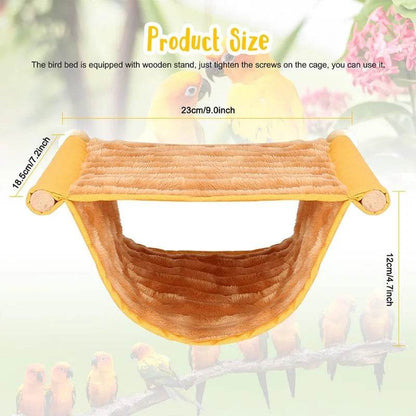 Hamac suspendu pour animaux de compagnie, lit nid chaud, maison pour perroquets, Cage à oiseaux amovible et lavable, perchoir pour Hamster Lovebird - Animaleriex