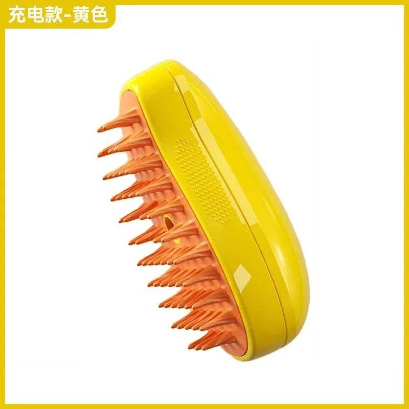 Chat chien brosse à vapeur brosse à vapeur pulvérisateur électrique pour Massage outil de toilettage pour animaux de compagnie perte 3 en 1 pulvérisateurs électriques peignes de Massage - Animaleriex