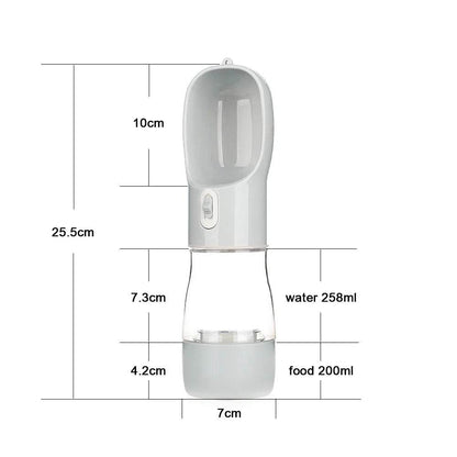 Bouteille d'eau Portable pour chien, récipient de nourriture et d'eau pour chien, bol d'alimentation pour animaux de compagnie, bols à boire de voyage en plein air, distributeur d'eau - Animaleriex