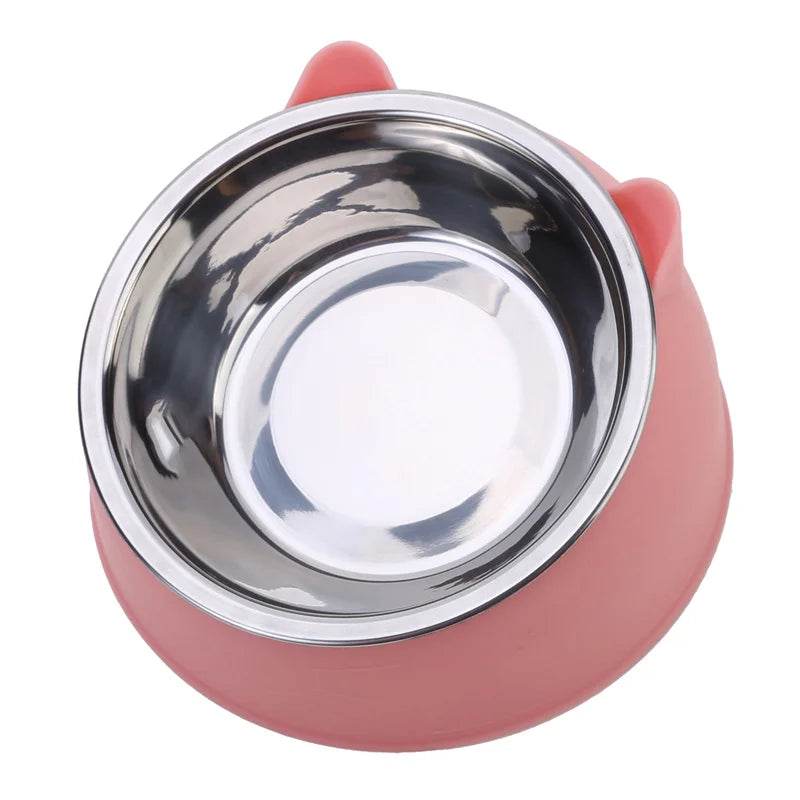 Bol pour chien et chat de 100ML, surélevé à 15 degrés, Base antidérapante pour chiot, nourriture pour chat, distributeur d'eau potable, protection inclinable du cou, accessoires pour animaux de compagnie - Animaleriex