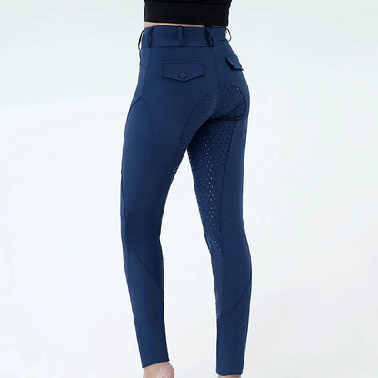 Pantalon d'équitation pour femmes, culotte à siège complet, collant d'école équestre, tenue de ville, équipement de chevalier, vêtements - Animaleriex