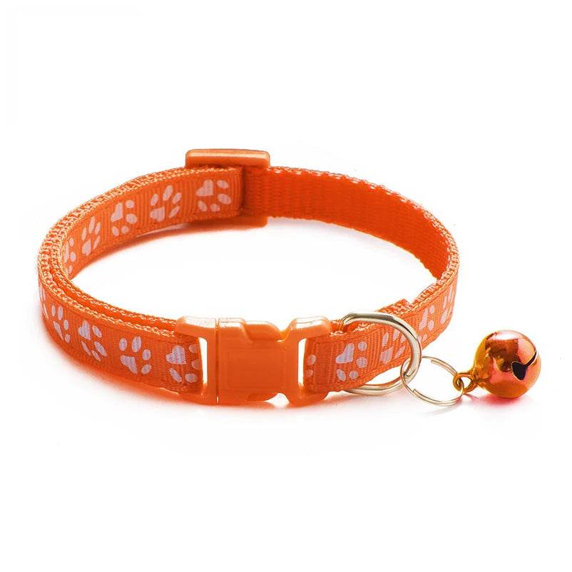 Collier pour animaux de compagnie à la mode, motif coloré, cloche mignonne, colliers réglables pour chats chaton, anneau DIY, accessoires pour animaux de compagnie - Animaleriex