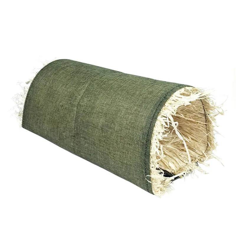 Cages à lapin tissées pliables pour animaux de compagnie, Hamster, cochon d'inde, lapin, herbe, jouet à mâcher, tapis, nid de lit de maison pour petits animaux, accessoires pour lapins - Animaleriex