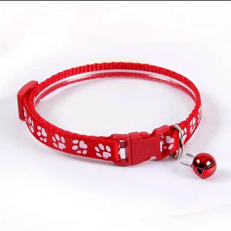 Collier pour animaux de compagnie à la mode, motif coloré, cloche mignonne, colliers réglables pour chats chaton, anneau DIY, accessoires pour animaux de compagnie - Animaleriex
