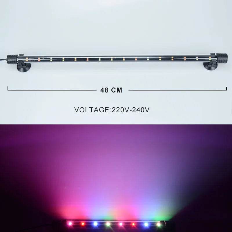 14-58CM lumière d'aquarium réservoir de poisson lampe de lumière Submersible étanche sous-marine lumières LED éclairage d'aquarium - Animaleriex