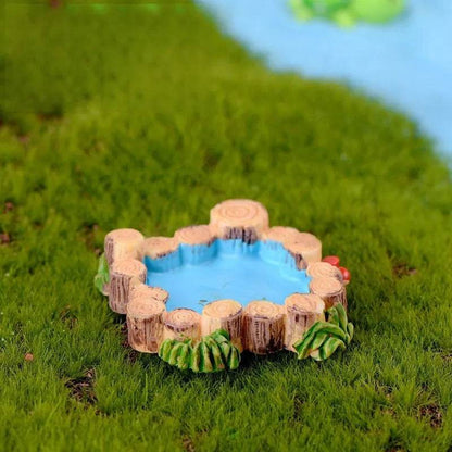 Accessoires de jardin féerique, puits d'eau de source miniatures, pont de bateau, ornement de Statue, Figurines de paysage, décor artisanal de jardin de maison - Animaleriex