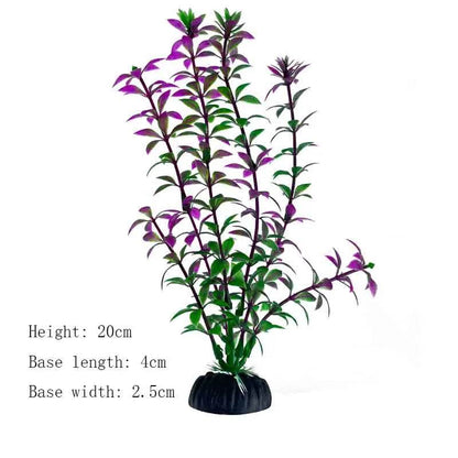 Plantes artificielles sous-marines en plastique pour Aquarium, faux arbuste aquatique, visualisation d'herbe verte, décoration de Simulation - Animaleriex