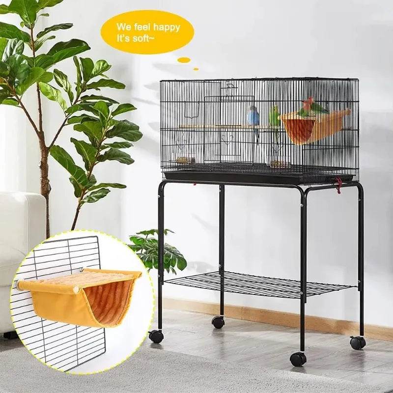 Hamac suspendu pour animaux de compagnie, lit nid chaud, maison pour perroquets, Cage à oiseaux amovible et lavable, perchoir pour Hamster Lovebird - Animaleriex