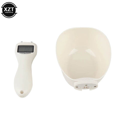 Balance alimentaire pour animaux de compagnie LCD, outil de pesage de précision électronique, cuillère à mesurer l'alimentation des chiens et des chats, balance de cuisine à affichage numérique - Animaleriex