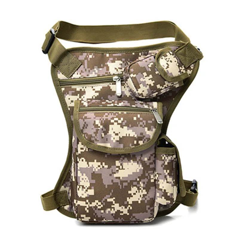 Sacs de taille en toile pour hommes, sac de jambe, ceinture de vélo et moto, ceinture d'argent, sac banane pour le travail de haute qualité - Animaleriex