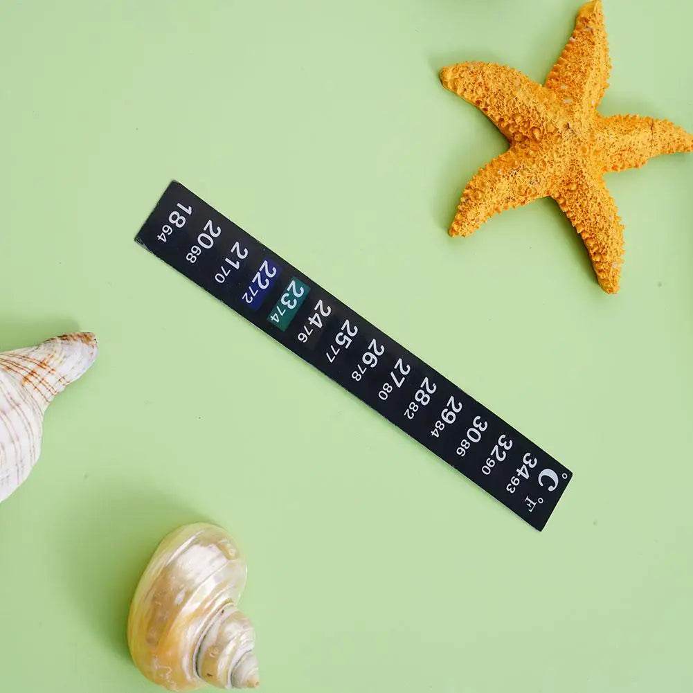 Thermomètre numérique à coller pour Aquarium, bande pour Aquarium, double échelle C/F, mesure de la température, outils autocollants - Animaleriex