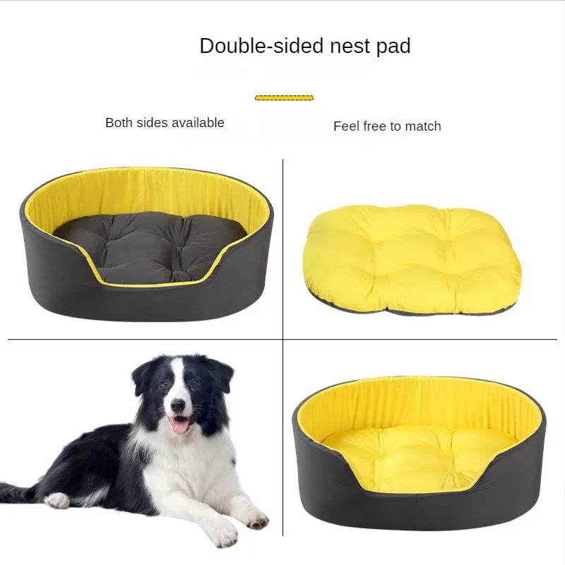 Lit pour chien chat chenil pour chien moyen canapé-lit coussin pour animal de compagnie apaisant lit pour chien maison fournitures pour animaux de compagnie accessoires quatre saisons universel - Animaleriex