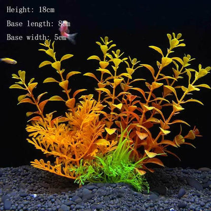 Plantes artificielles sous-marines en plastique pour Aquarium, faux arbuste aquatique, visualisation d'herbe verte, décoration de Simulation - Animaleriex