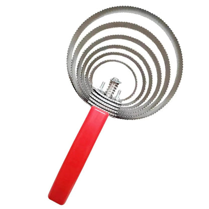 Peigne à curry réversible avec prise confortable en acier inoxydable, brosse à curry double face pratique pour vache, cheval, chien, animal de compagnie, bétail - Animaleriex