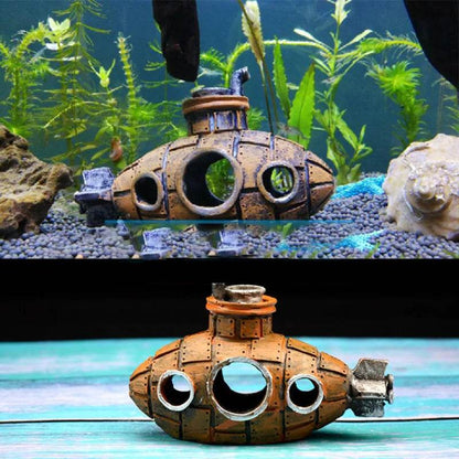 Ornements sous-marins en résine, abri pour poissons et crevettes, accessoires d'aménagement paysager pour Aquarium, décorations pour Aquarium - Animaleriex