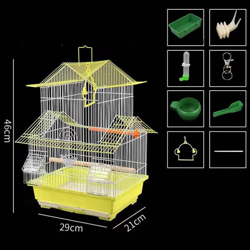 Cage à oiseaux en métal pour perroquets, perruches, nichoirs, rehaussement, nid d'oiseaux, fournitures pour pigeons, vendues en usine - Animaleriex